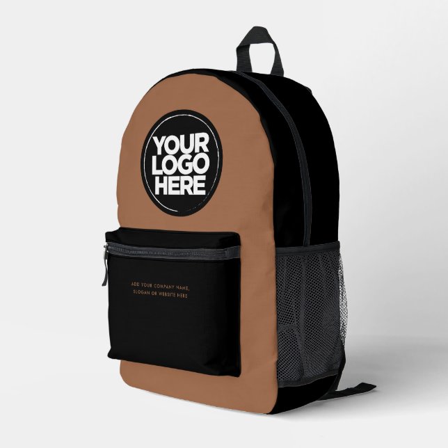 Gorpcore | Personalized Corporate Logo and Text Printed Backpack (Back Corner Right)