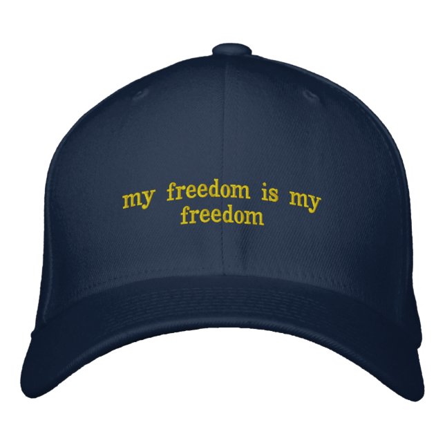 gorra cerradas completas azul fraces embroidered hat (Front)