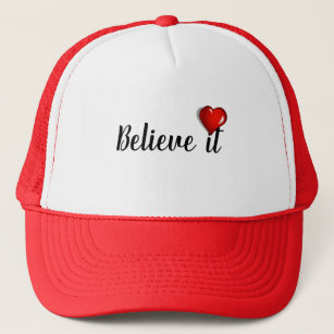Gorra de camionero Cita inspiradora BELIEVE IT ❤️ Trucker Hat