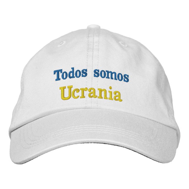Gorra we are all Ukraine Embroidered Hat (Front)