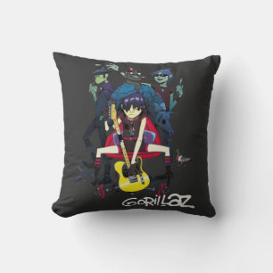 Gorrillaz T-Shirt Throw Pillow