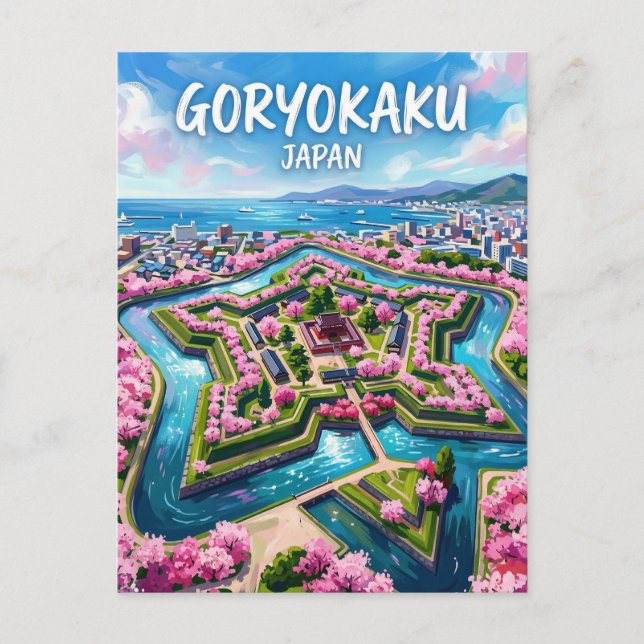 Goryokaku Fort Japan Postcard (Front)