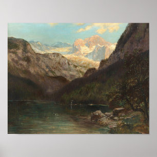 Gosausee & Dachstein by Konrad Petrides Poster