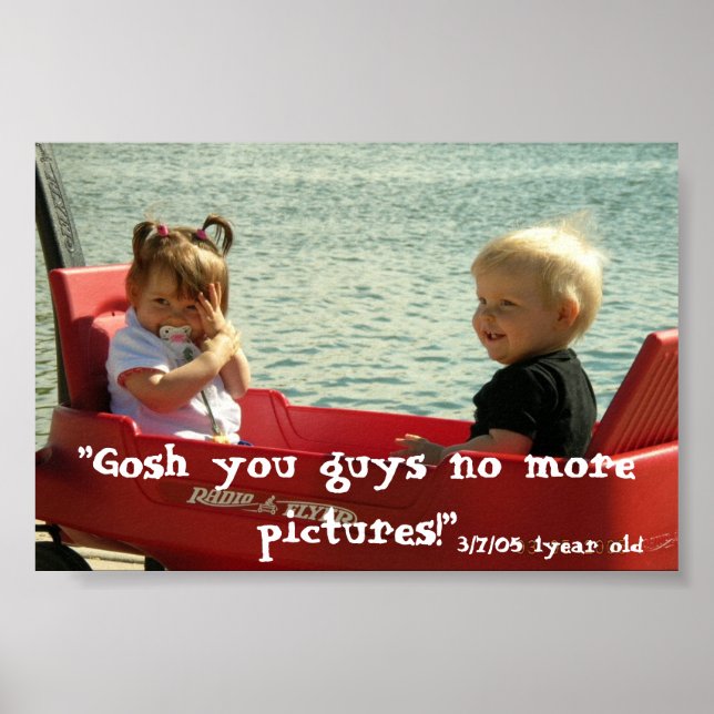 "GOSH YOU GUYS" POSTER (Front)