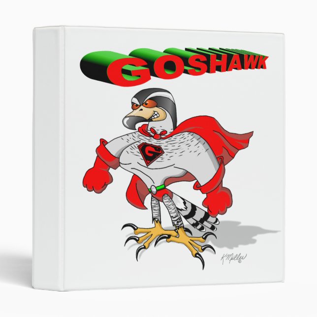 Goshawk Cartoon Binder (Front/Spine)