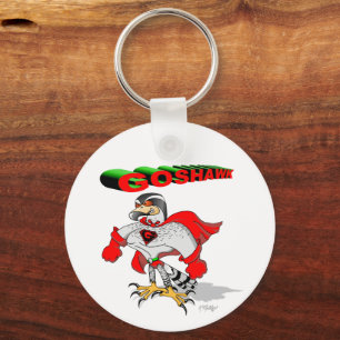 Goshawk Cartoon Keychain