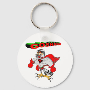 Goshawk Cartoon Keychain