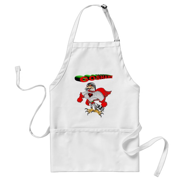 Goshawk Cartoon Standard Apron (Front)