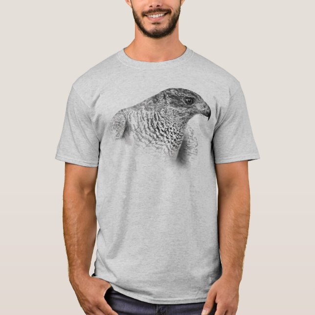 Goshawk Drawing T-Shirt (Front)