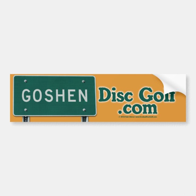 Goshen Disc Golf Bumper Sticker (Front)