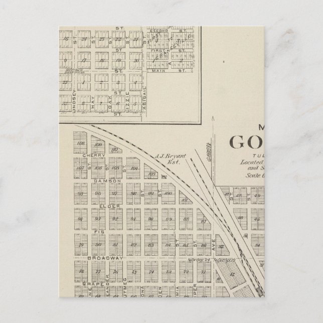 Goshen, Tulare County Postcard (Front)