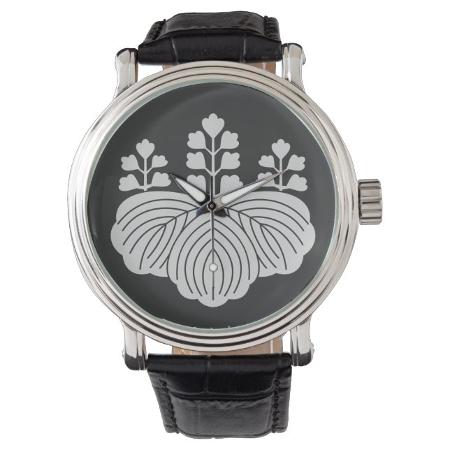 Goshichi no Kiri | KAMON [ Japanese Family Crest ] Watch (Front)