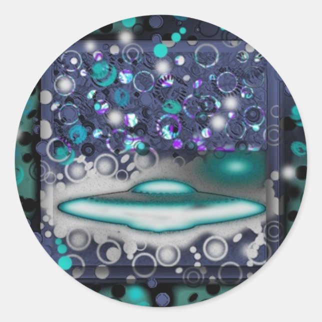 Goshy Flying Saucer Stickers (Front)