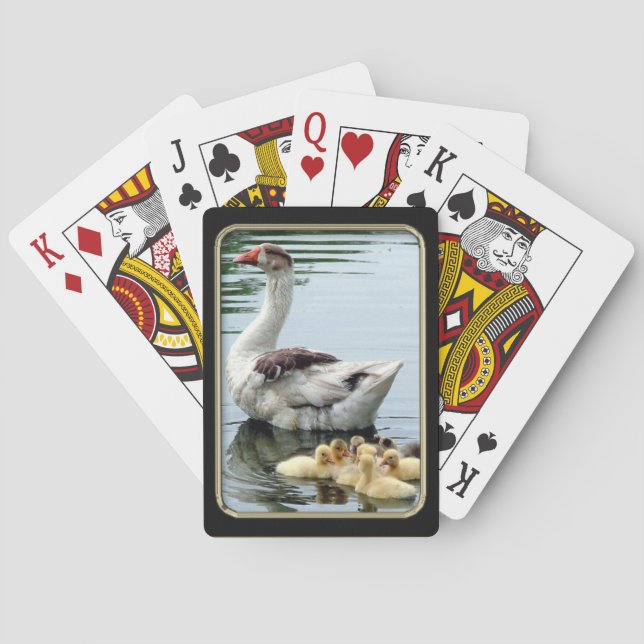 Goslings Photo Art Playing Cards (Back)
