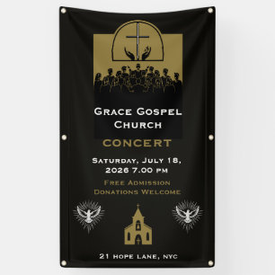 Gospel Church Choir Concert Banner