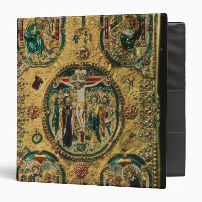Gospel cover, gold with repousse binder (Front/Inside)