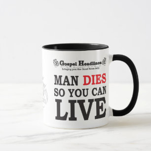 Gospel Headlines Christian mug