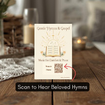 Gospel Hymns Playlist Postcard for Dementia