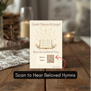 Gospel Hymns Playlist Postcard for Dementia