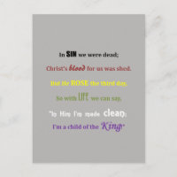 Gospel Message Postcard