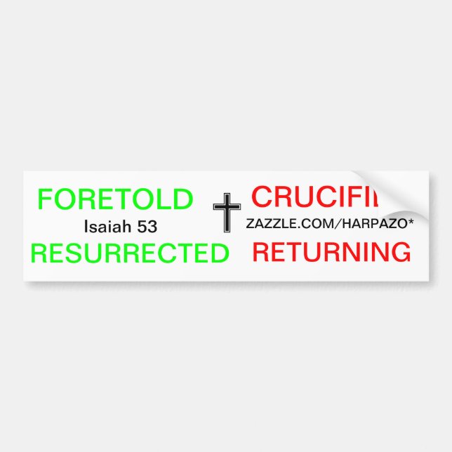 Gospel nutshell bumper sticker (Front)
