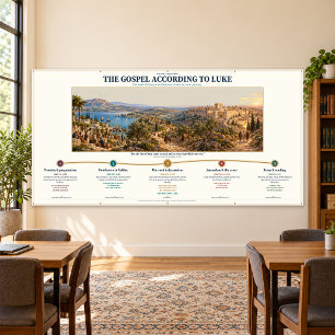 Gospel of Luke Bible Study, Classroom 96 x 48 in Banner