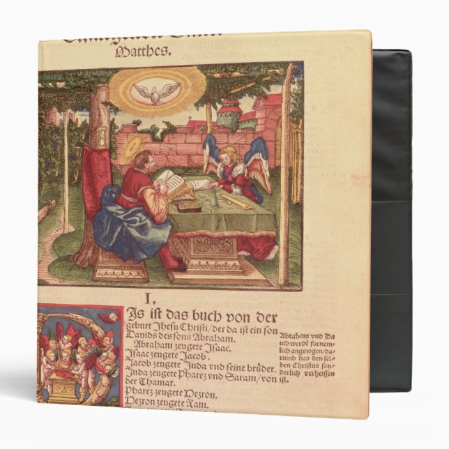 Gospel of St.Matthew, Book I Binder (Front/Inside)