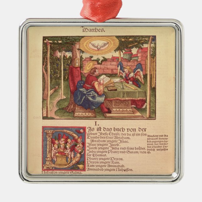 Gospel of St.Matthew, Book I Metal Ornament (Front)