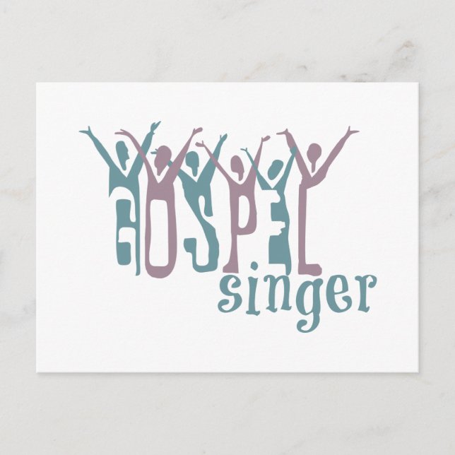 Gospel Singer Postcard (Front)
