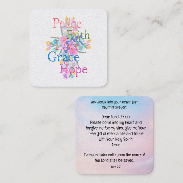 Gospel Tract Card (Front/Back)