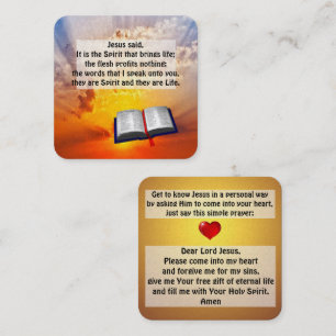Gospel Tract Card