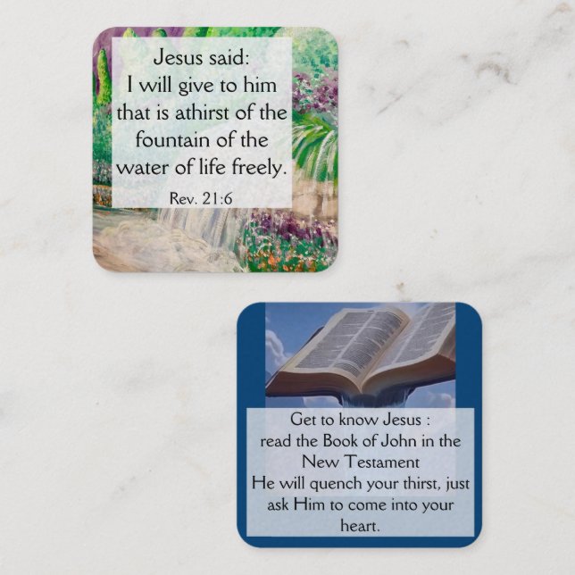 Gospel Tract Card (Front/Back)