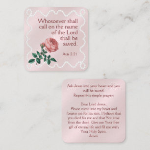 Gospel Tract Card