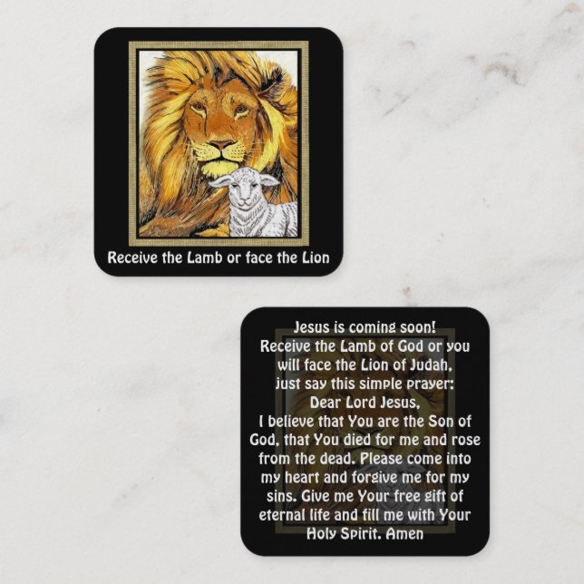 Gospel Tract Card (Front/Back)