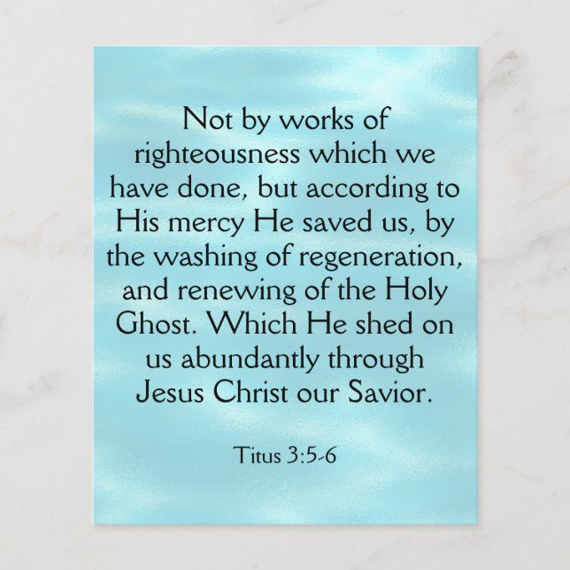 Gospel Tract  Flyer (Front)