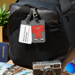 Gossamer Menacing Pose Luggage Tag