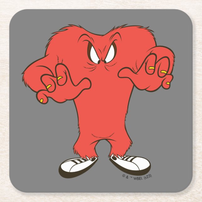 Gossamer Menacing Pose Square Paper Coaster (Front)