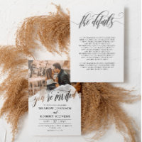 Gossamer Overlay Black Fonts Photo 2 in 1 Wedding