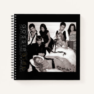 Gossip Girl Black and White Group Graphic Notebook