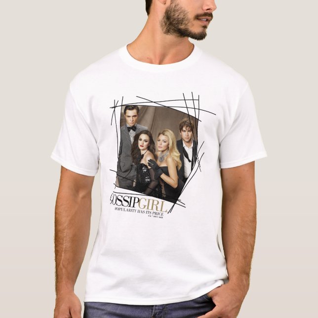 Gossip Girl Glamour Group Graphic T-Shirt (Front)