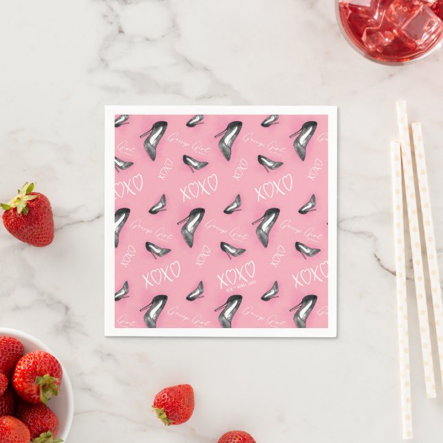 Gossip Girl High Heels Pattern Napkin (Insitu)