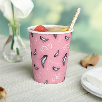 Gossip Girl High Heels Pattern Paper Cups