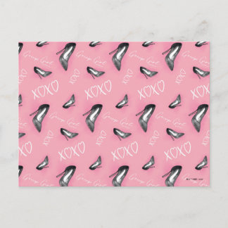 Gossip Girl High Heels Pattern Postcard