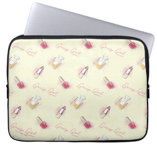 Gossip Girl Lipstick & Perfume Pattern Laptop Sleeve
