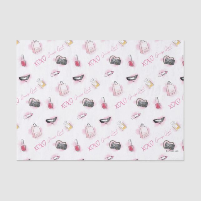 Gossip Girl Makeup Pattern Tissue Paper (Front)