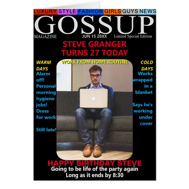 Gossup Mag Parodie-Anniversaire-Télécharger Photo- (Devant)