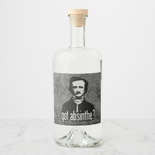 got absinthe? liquor bottle label
