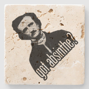 got absinthe? stone coaster