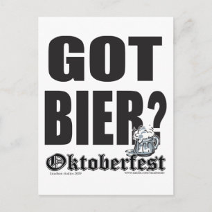 Got Bier - Oktoberfest Postcard