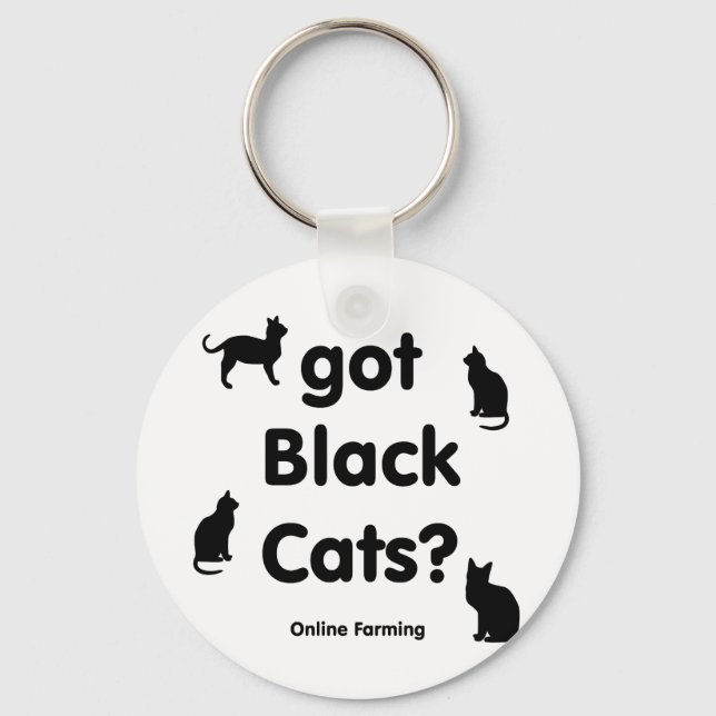 got black cats keychain (Front)
